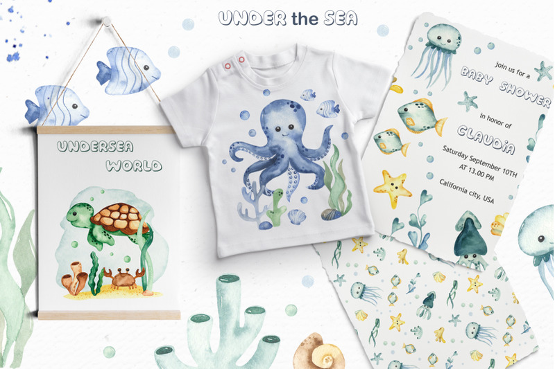 under-the-sea-watercolor-clipart-frames-cards-patterns