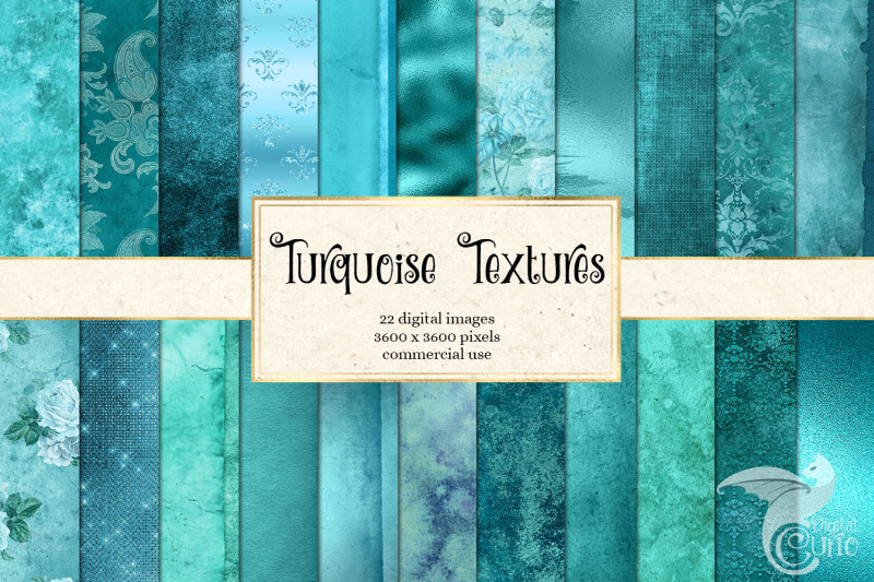 turquoise-textures-digital-paper
