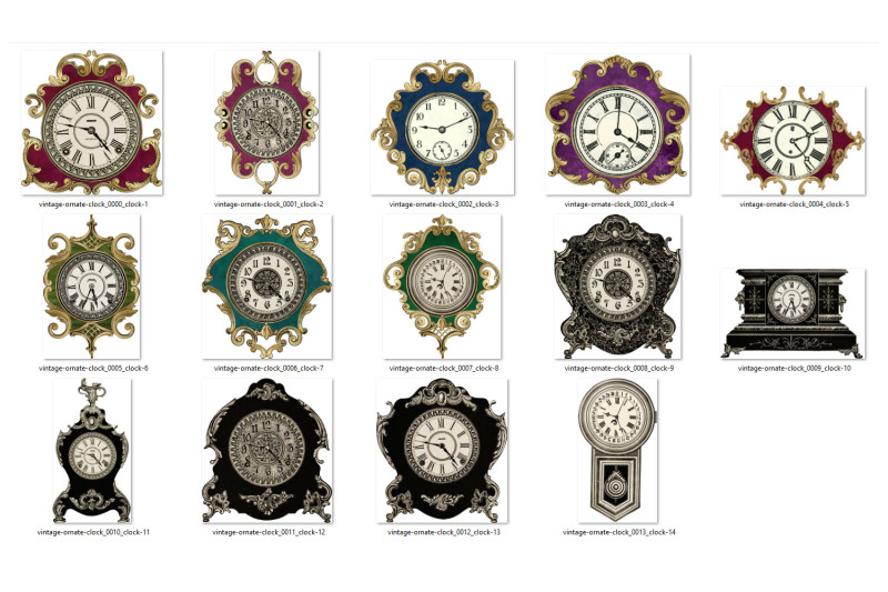 vintage-ornate-clocks-clipart