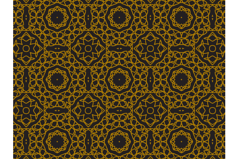 pattern-gold-cross-ornament