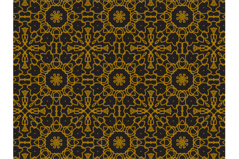 pattern-gold-flowers