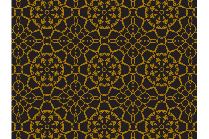 pattern-gold-regular-flower-lines