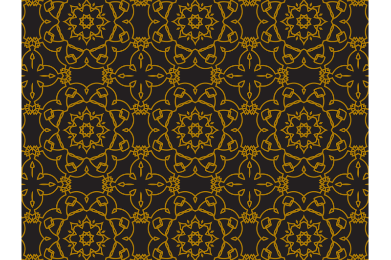 pattern-gold-flowering-circle