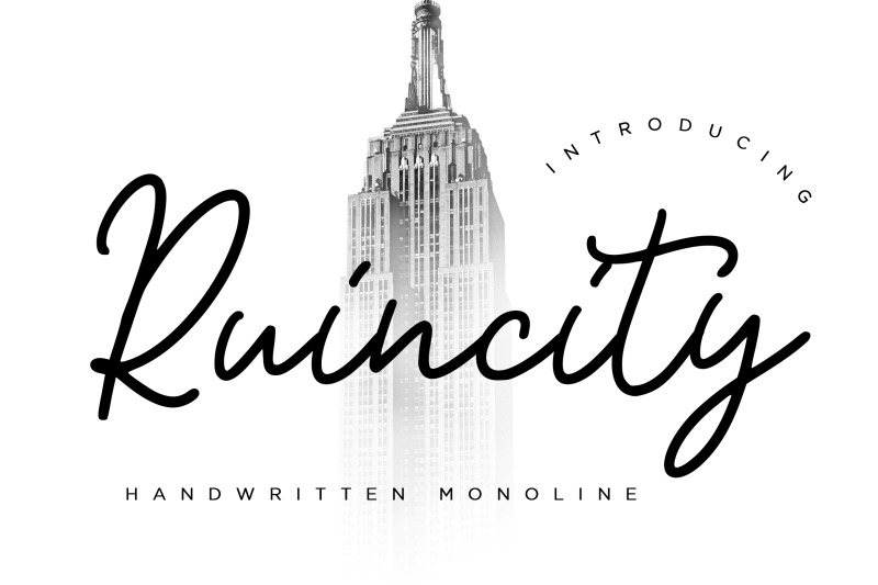 ruincity-handwritten-monoline