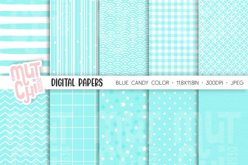 blue-candy-color-digital-papers