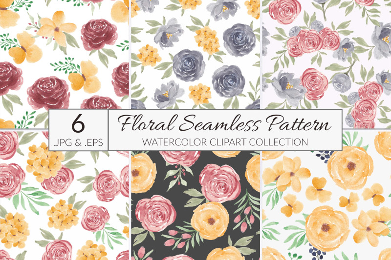 6-watercolor-flower-seamless-pattern