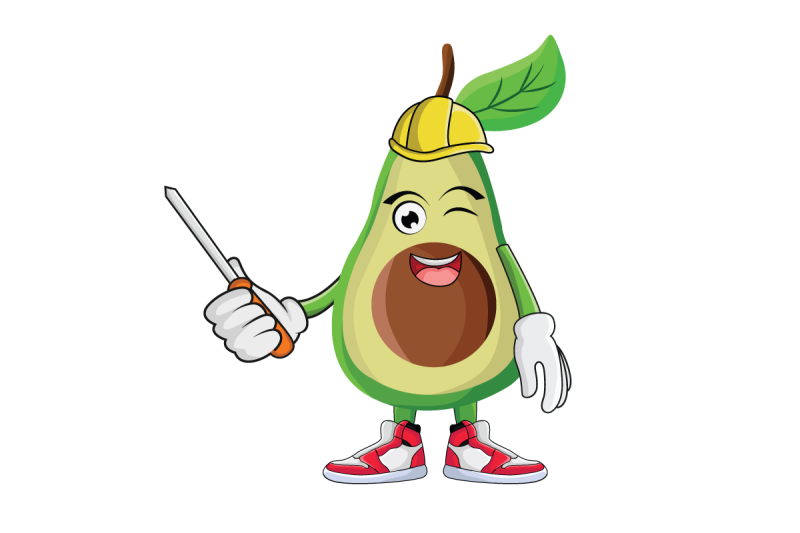 avocado-construction-worker-fruit-cartoon-character