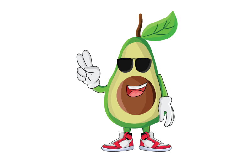 avocado-cool-fruit-cartoon-character-design