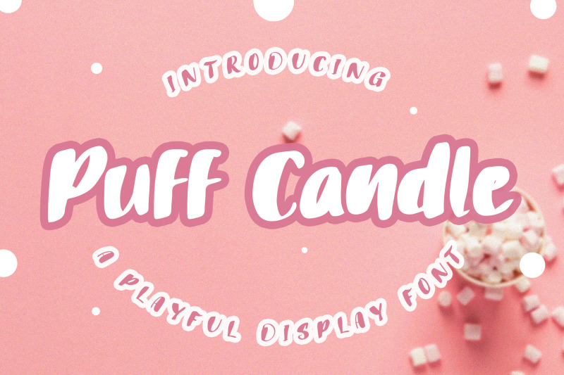puff-candle-playful-font