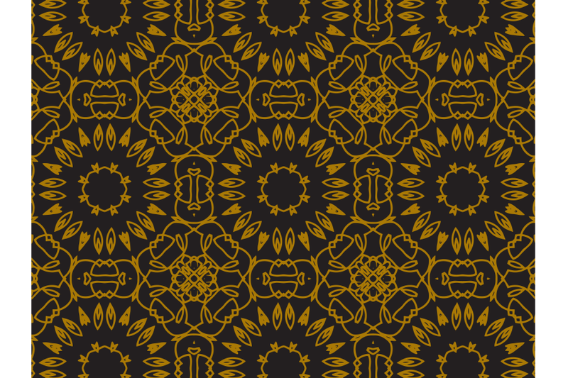 pattern-gold-small-sunflowers