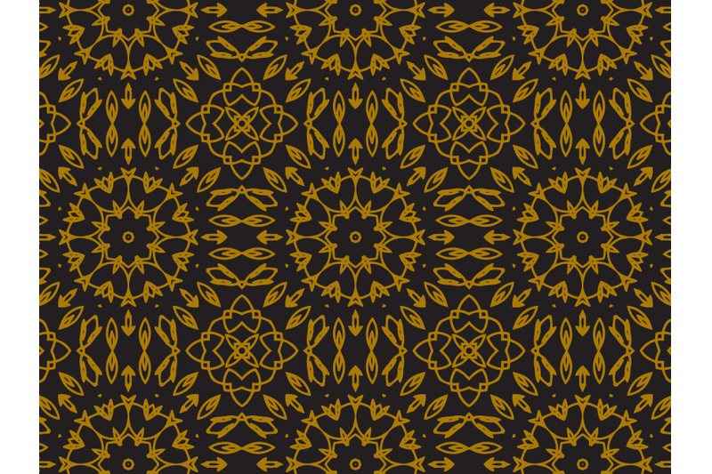 pattern-gold-small-scattering-sunflowers