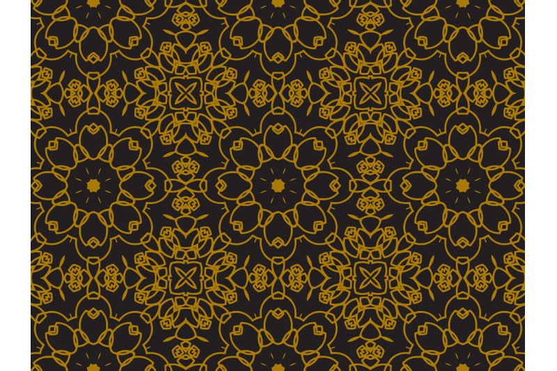 pattern-gold-cross-flowering-texture