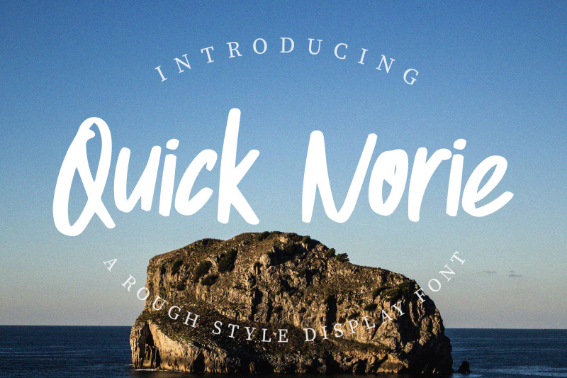 quick-norie-handbrush-font