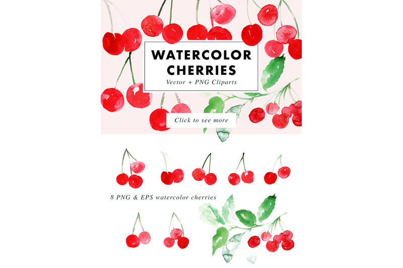 watercolor-cherries-vector-amp-png