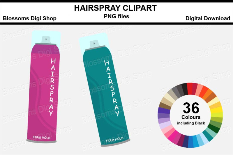 hairspray-sticker-clipart-36-files-multi-colours