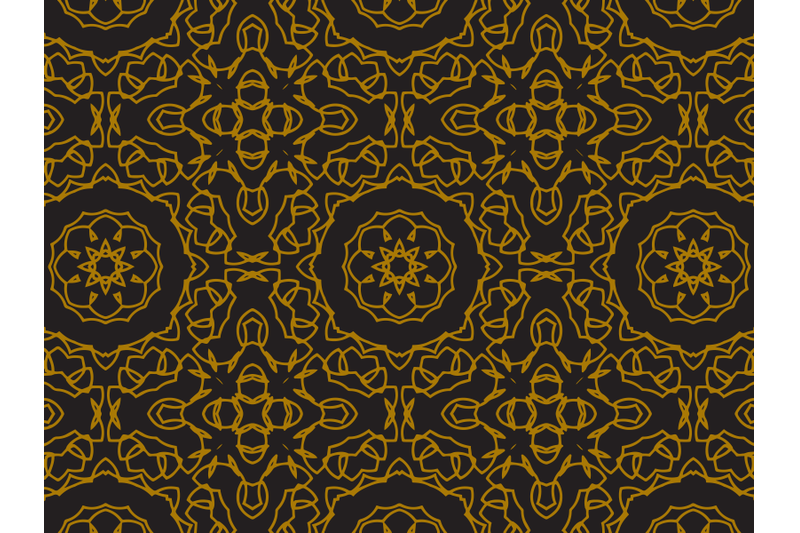 pattern-gold-cross-style-ornaments