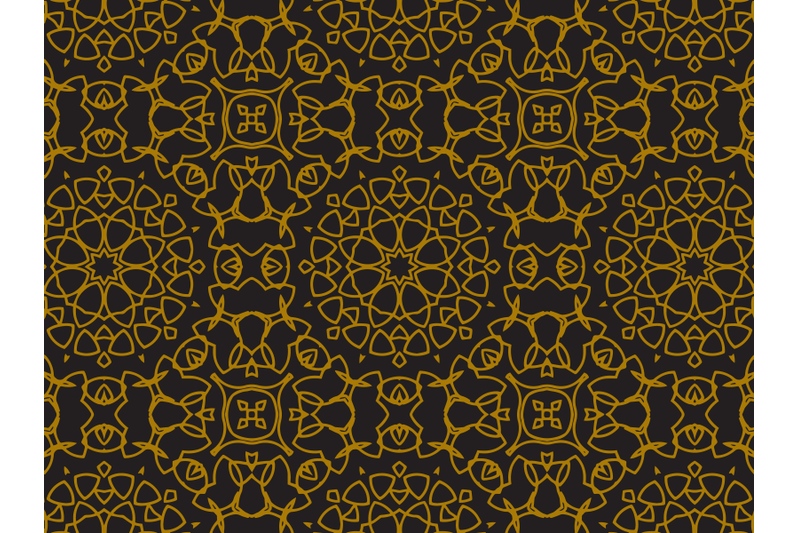 pattern-gold-luxurious-regular-circle-style