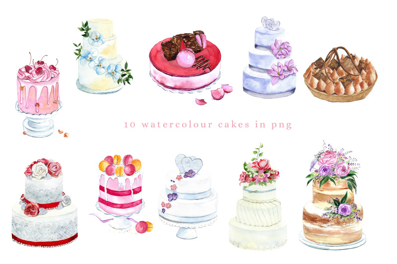 watercolour-cakes-clip-art-png-300dpi