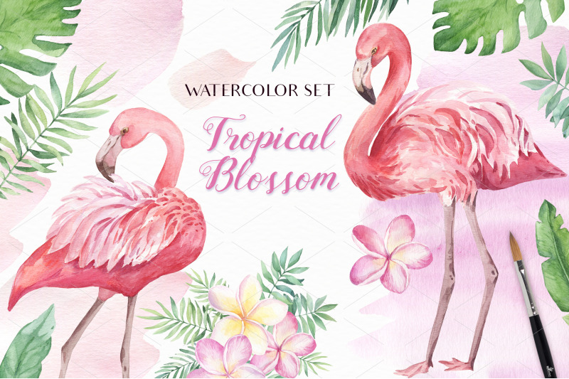 tropical-blossom-watercolor-set