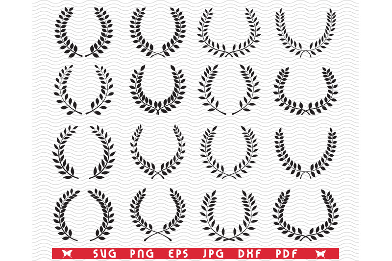 svg-laurel-wreaths-black-silhouettes-digital-clipart