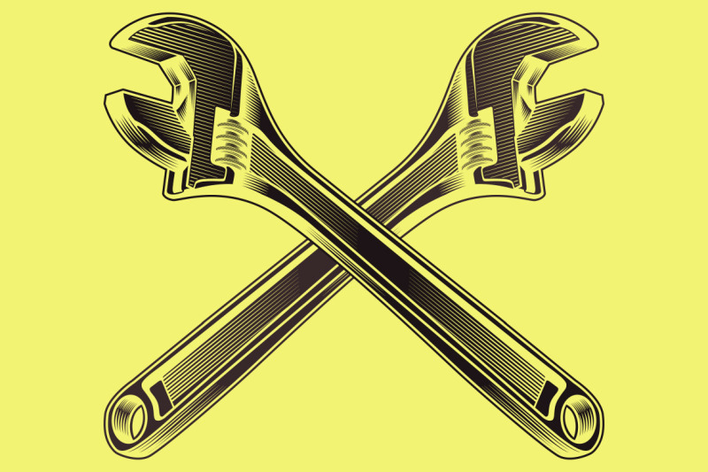 detailed-vector-illustration-of-a-wrench