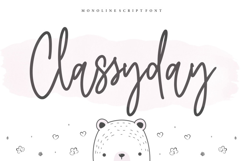 classyday-monoline-script-font