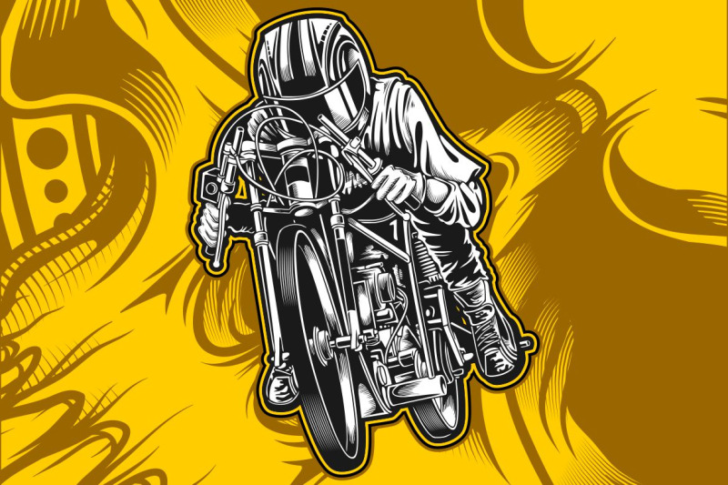motorcycle-racing-vector-hand-drawing