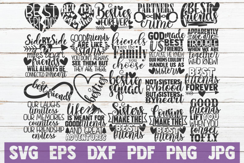 Free Free 326 Best Friends Svg Bundle SVG PNG EPS DXF File
