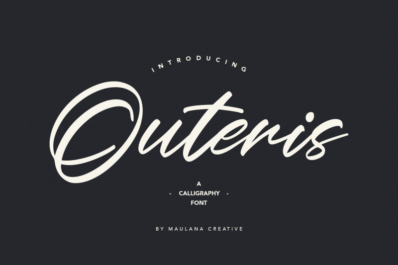 outeris-calligraphy-font