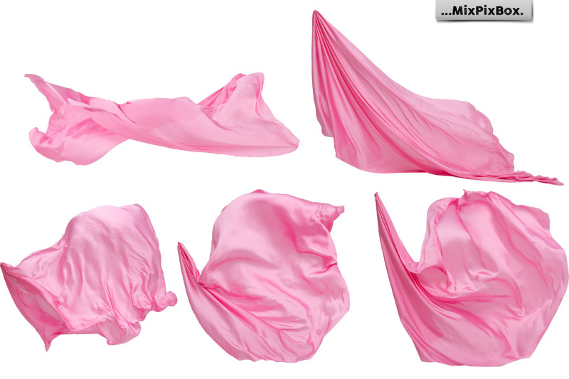 pink-flying-fabric-photo-overlays