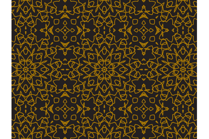 pattern-gold-spread-ornaments