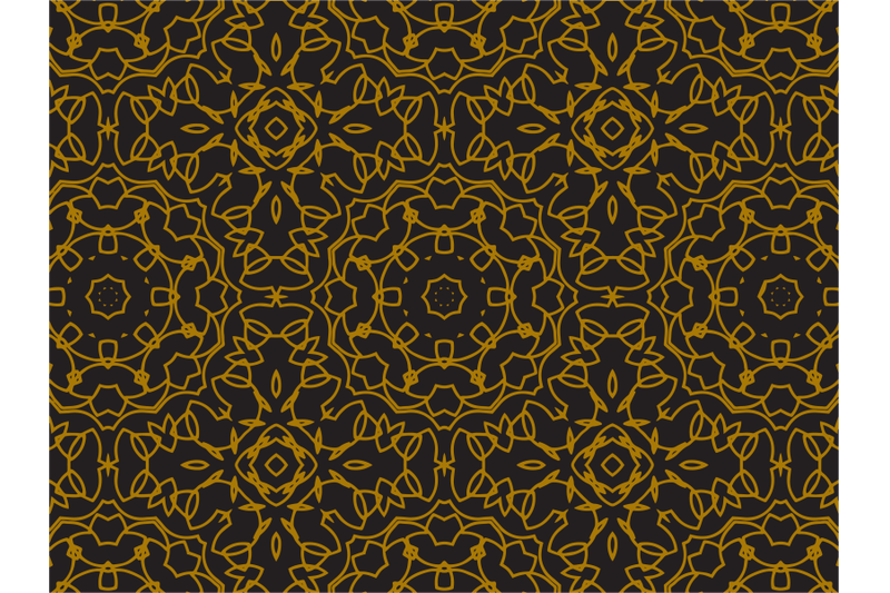 pattern-gold-circle-ornament-line