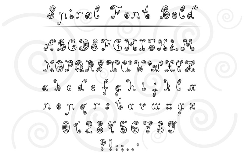 spiral-font