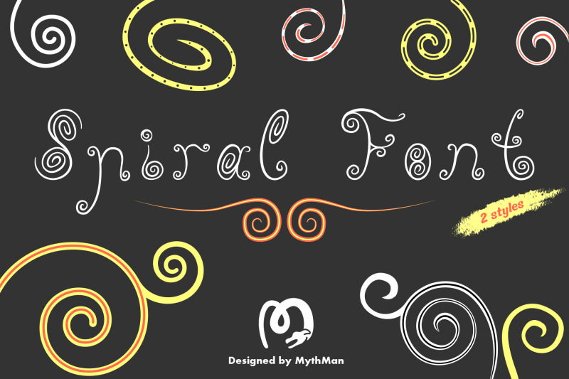 spiral-font