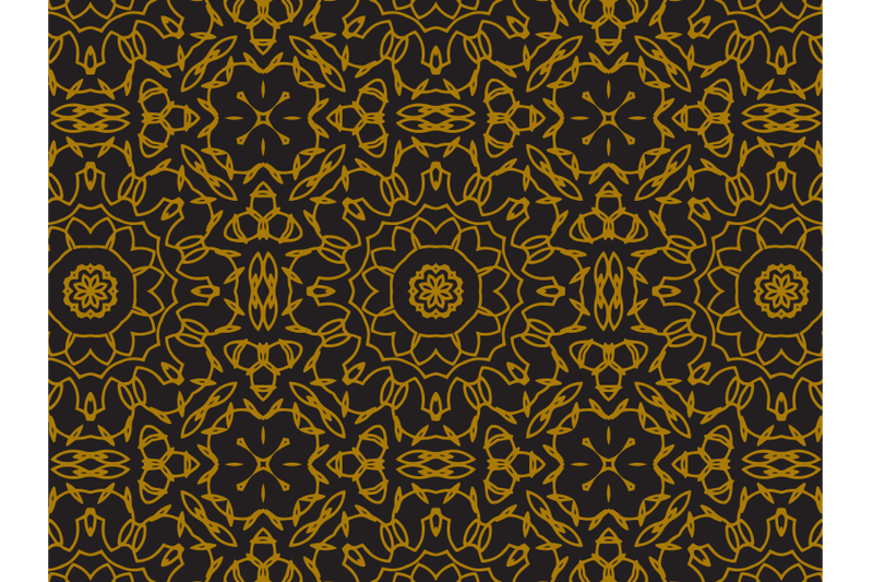 pattern-gold-flower-and-ellipse-motifs