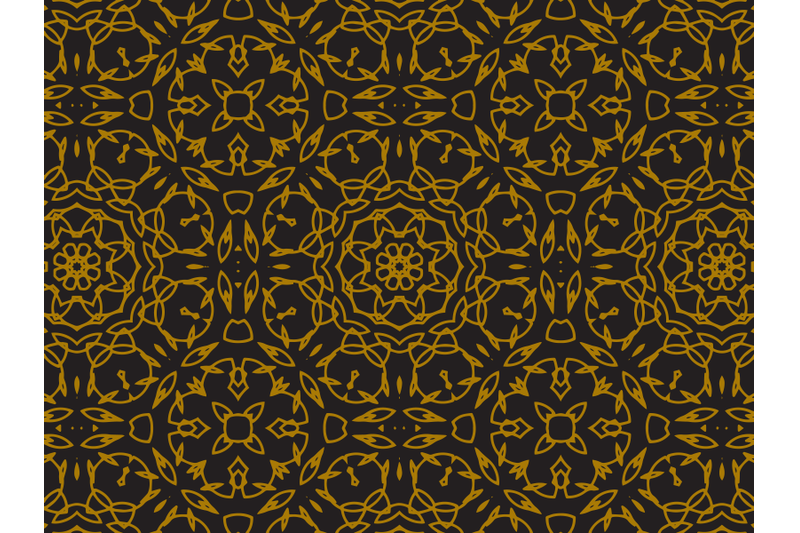 pattern-gold-small-circular-flower-style
