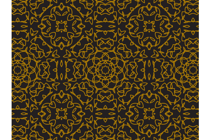 pattern-gold-curved-abstract-ellipse-motif