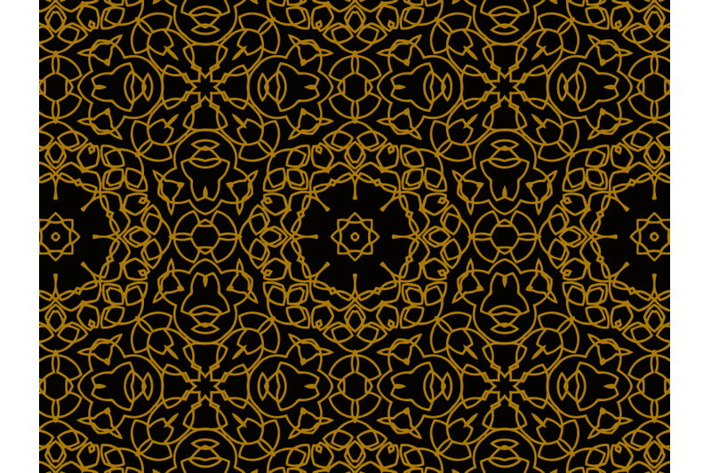 pattern-gold-luxurious-abstract-circles