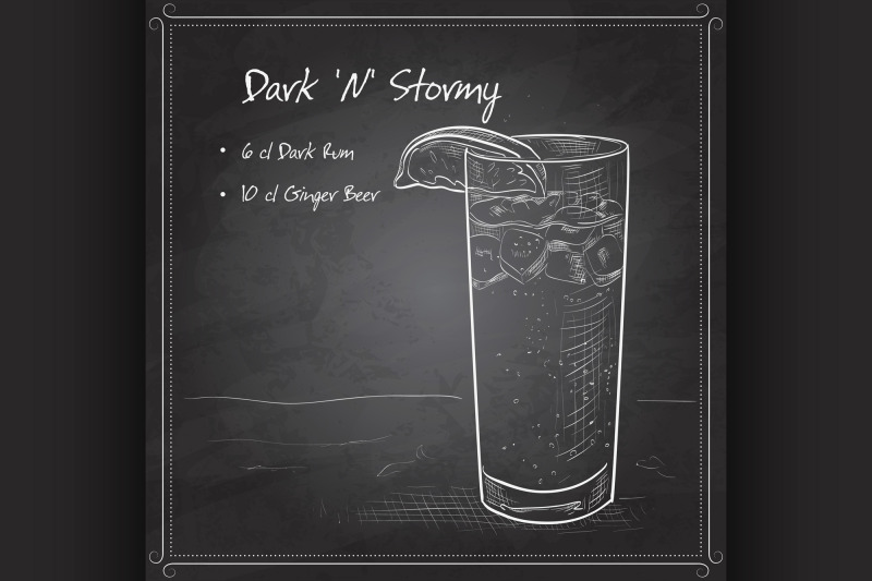 cocktail-dark-amp-39-n-amp-39-stormy-on-black-board