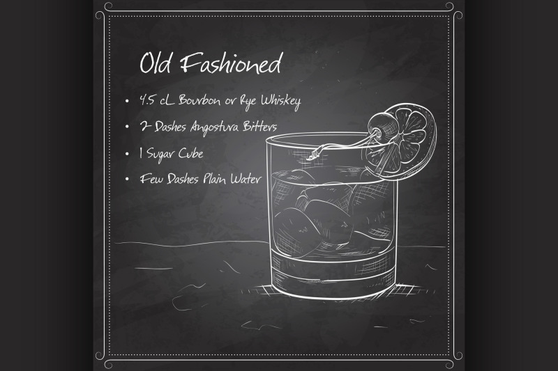 old-fashioned-cocktail-on-black-board