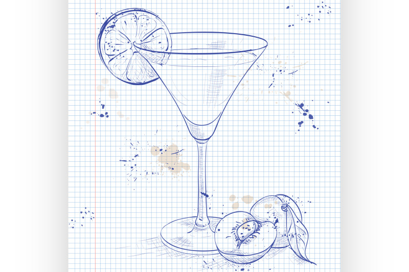 paradise-alcoholic-cocktail-on-a-notebook-page