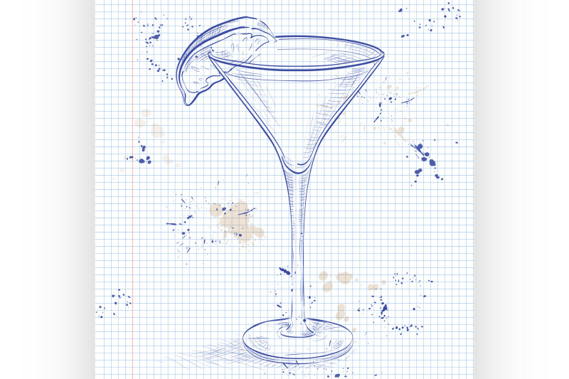 kamikaze-alcohol-cocktail-on-a-notebook-page