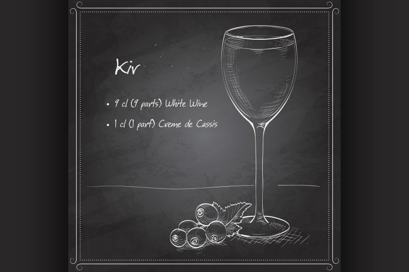 kir-alcohol-cocktail-on-black-board