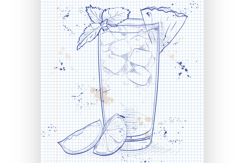 cocktail-mai-tai-on-a-notebook-page