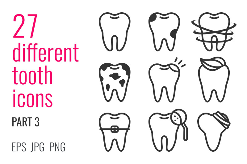 27-different-tooth-icons