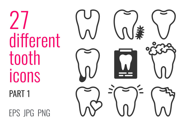 27-different-tooth-icons