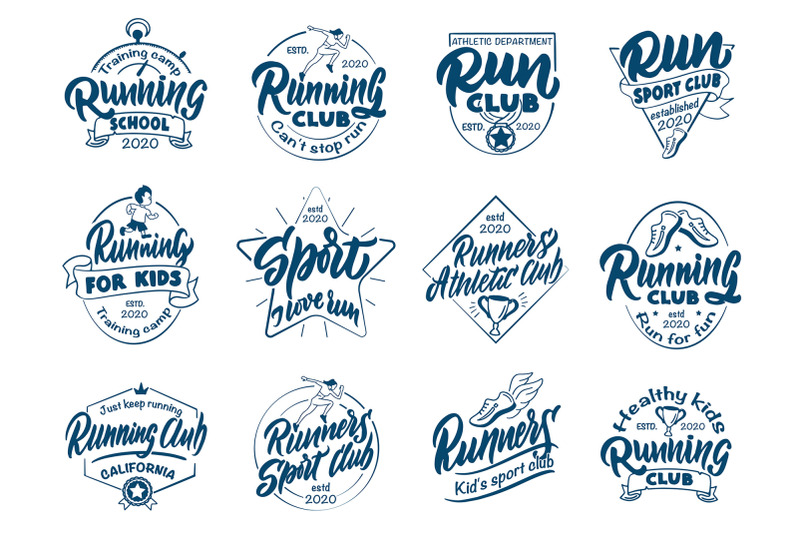 set-of-running-logos