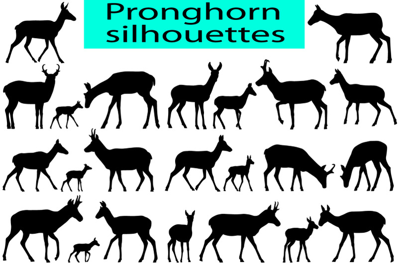 pronghorn-silhouettes