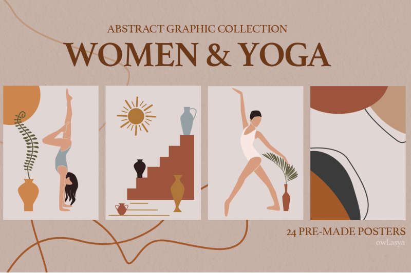 woman-and-yoga-abstract-collection