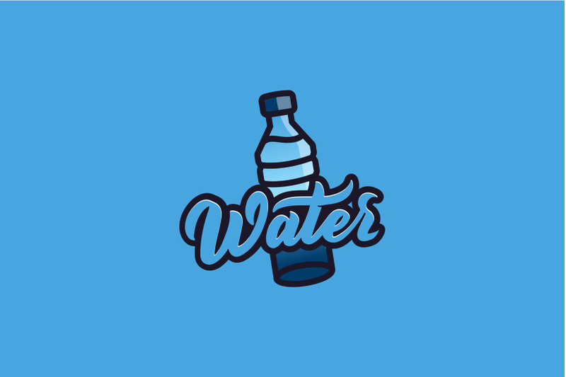 cute-kitty-drink-water-logo